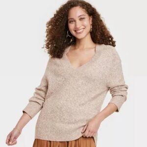 Women's V-Neck Tunic Sweater - A New Day